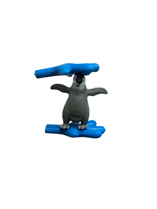 Miniature EMPEROR PENGUIN figurine penguin chicks Say and Play Mini Objects for Speech Therapy Arctic Minis Animal for Dollhouse, diorama - Speech and Smile