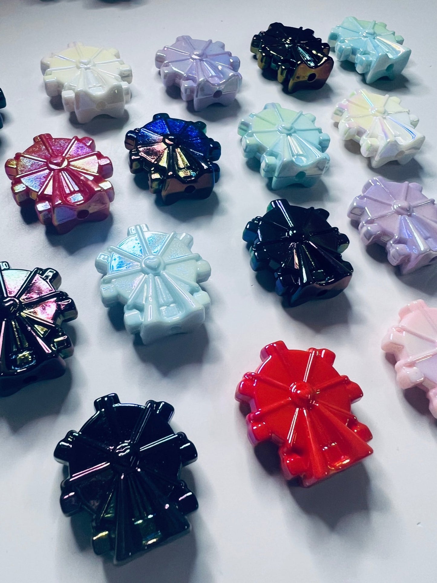 Miniature Ferris Wheel Bead Trinkets - Carnival Mini Objects Fair Theme Mini Objects for Speech Therapy - Speech and Smile