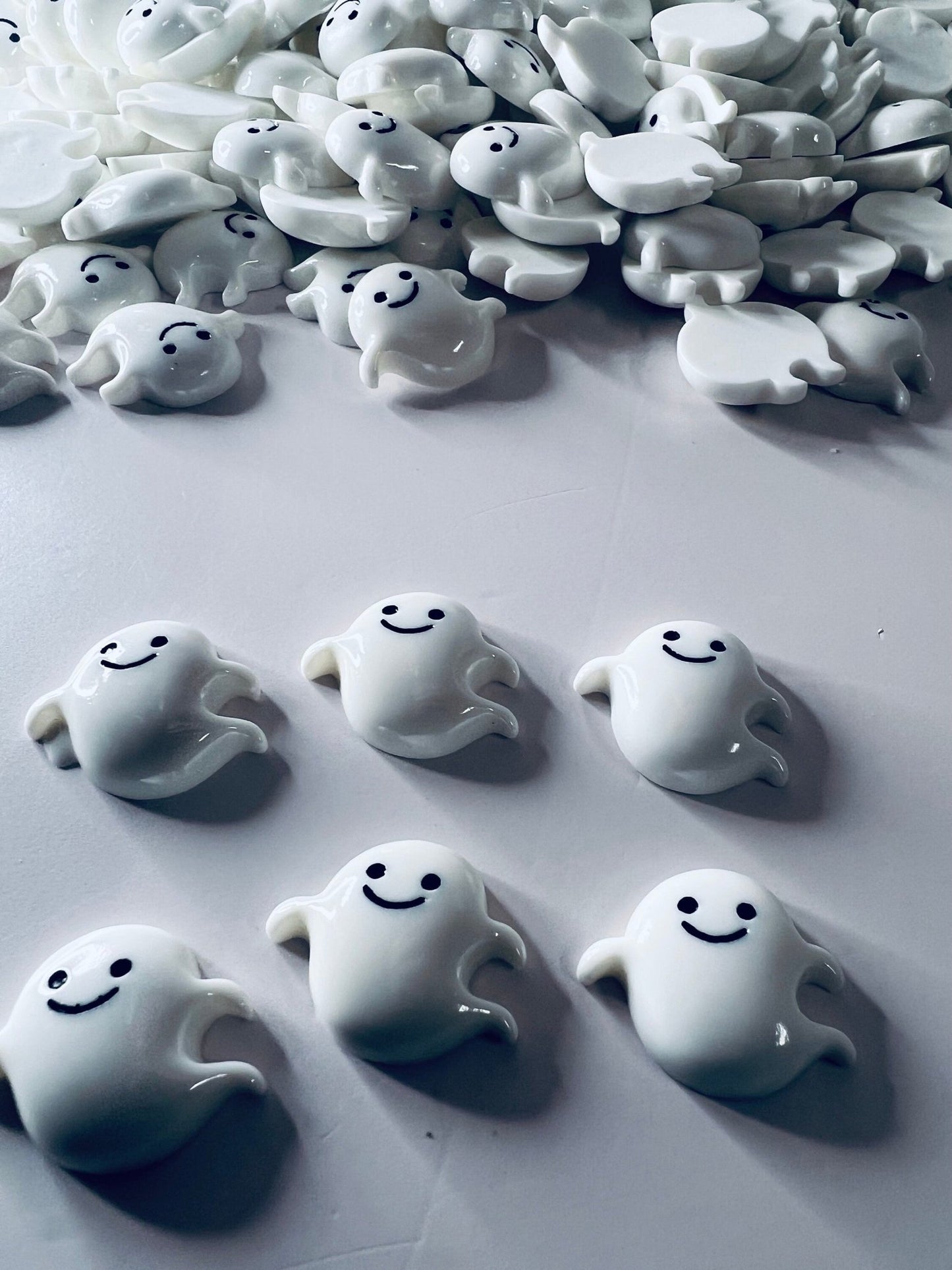 Miniature Ghost Trinket - Montessori Sound Objects - Mini Objects for Speech Sounds - Ghost Miniature - Trinkets - Halloween Embellishments - Speech and Smile