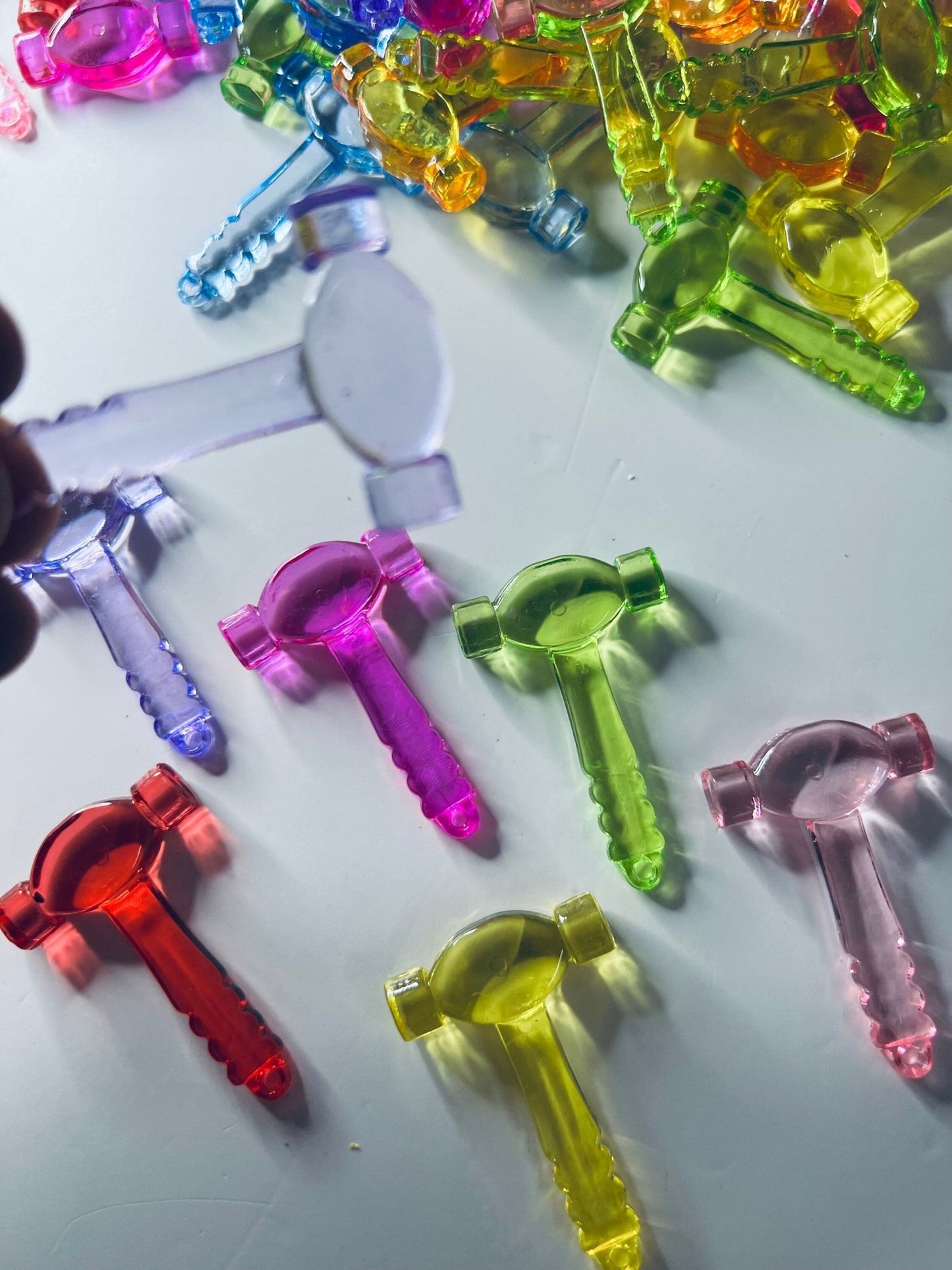 Miniature Hammer - Mini Tool Trinket - Alphabet Objects T is for Tool - Mini Objects for Speech Therapy - Trinkets - Doodads - Montessori - Speech and Smile