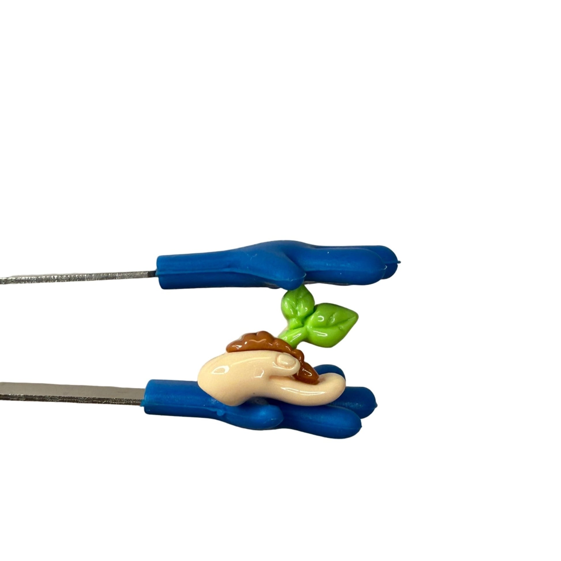 Miniature Hand holding Sprout Earth Day Mini Object for Speech Therapy Garden Minis - Speech and Smile