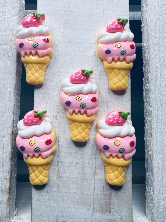 Miniature ICE CREAM cone Trinket Mini Objects Speech Therapy Say and Play Food Minis - Speech and Smile