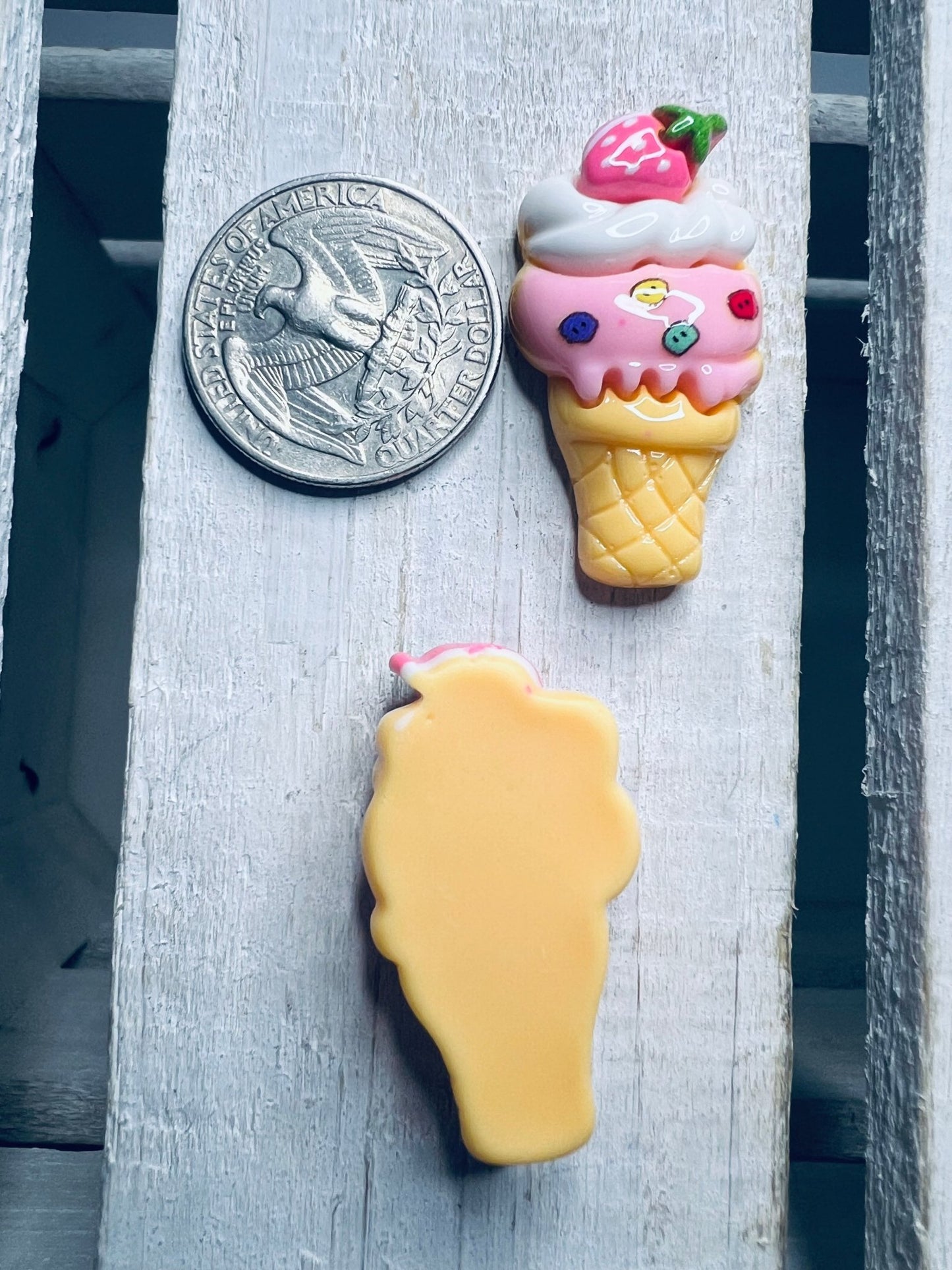 Miniature ICE CREAM cone Trinket Mini Objects Speech Therapy Say and Play Food Minis - Speech and Smile