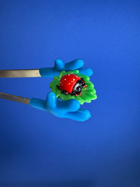Miniature Ladybug on a Leaf - Bug Theme Minis Speech Therapy - Speech and Smile
