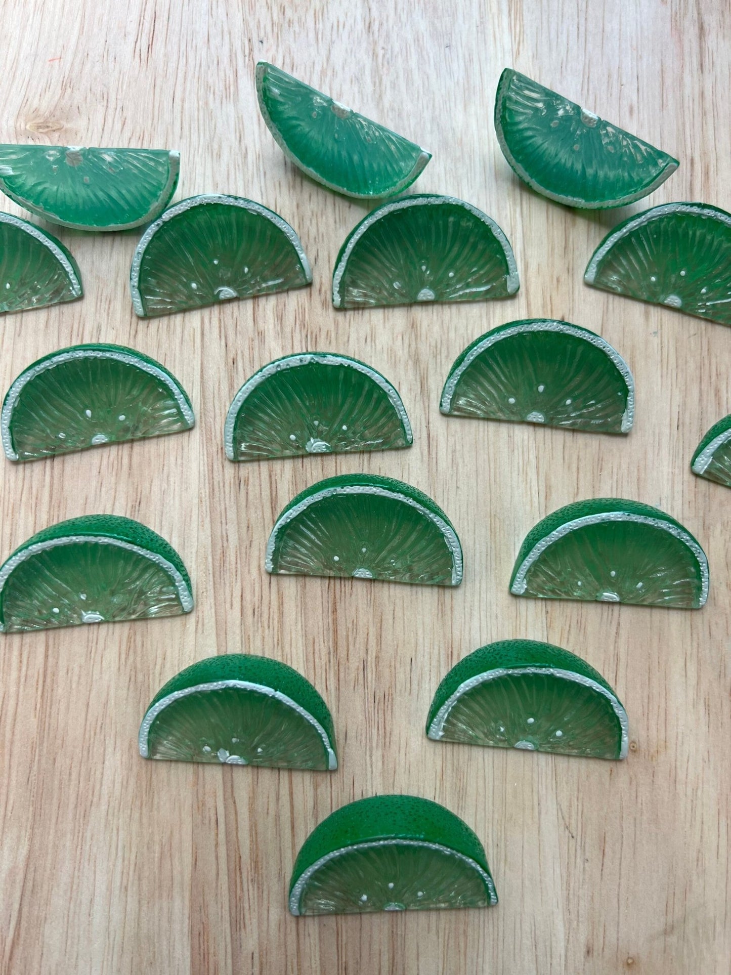 Miniature LIME Object Fruit Mini Objects Speech Trinkets Food Minis Faux Lime Doodads Trinkets - Speech and Smile
