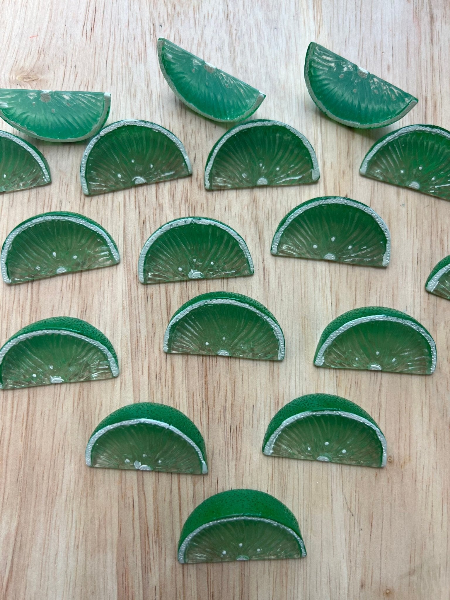Miniature LIME Object Fruit Mini Objects Speech Trinkets Food Minis Faux Lime Doodads Trinkets - Speech and Smile