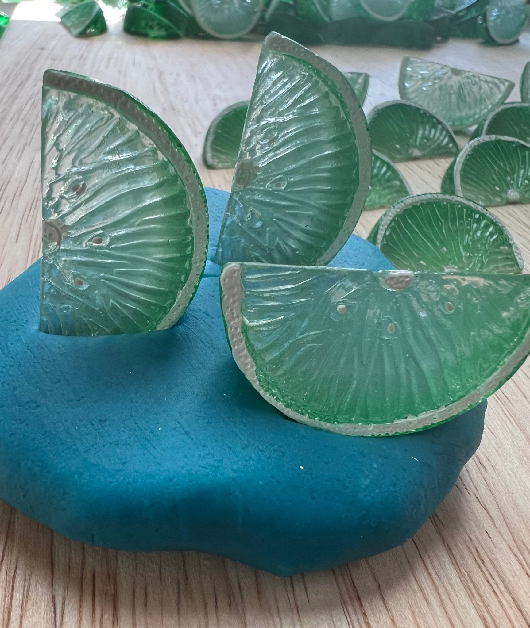 Miniature LIME Object Fruit Mini Objects Speech Trinkets Food Minis Faux Lime Doodads Trinkets - Speech and Smile