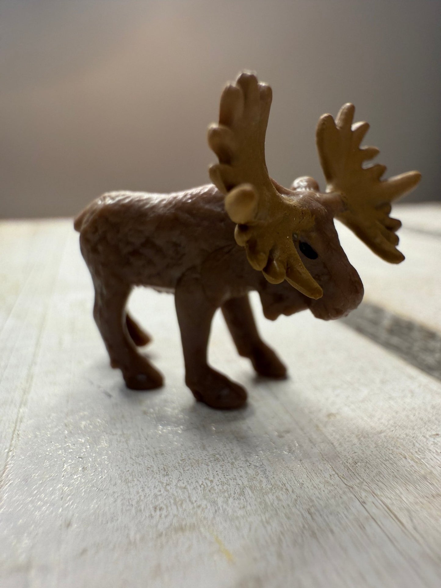 Miniature Moose Figurine – Tiny Animal for Dollhouse, Fairy Garden, Terrarium, Diorama, Safari Zoo Decor, Forest Minis - Speech and Smile