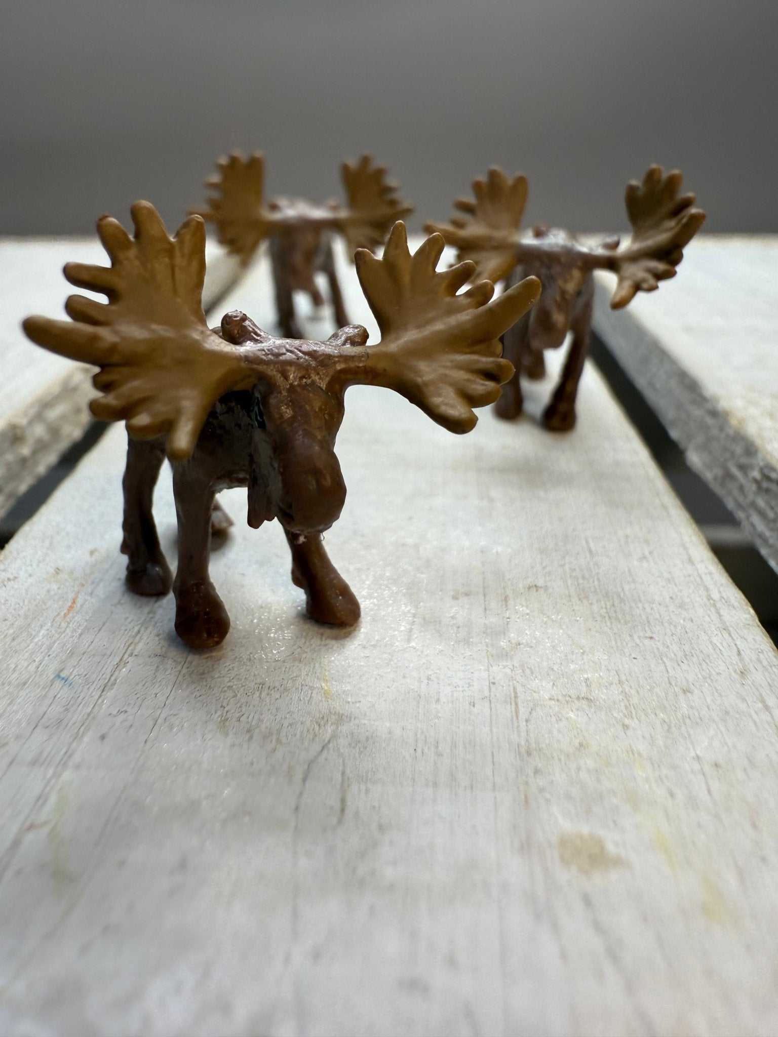 Miniature Moose Figurine – Tiny Animal for Dollhouse, Fairy Garden, Terrarium, Diorama, Safari Zoo Decor, Forest Minis - Speech and Smile