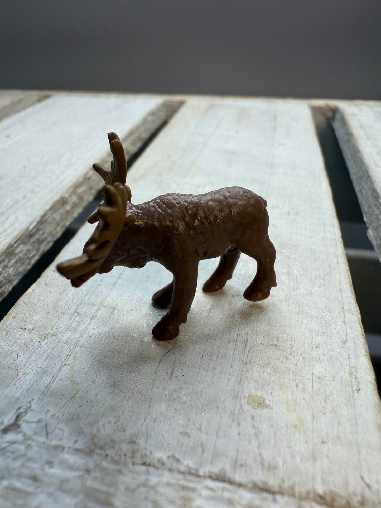 Miniature Moose Figurine – Tiny Animal for Dollhouse, Fairy Garden, Terrarium, Diorama, Safari Zoo Decor, Forest Minis - Speech and Smile