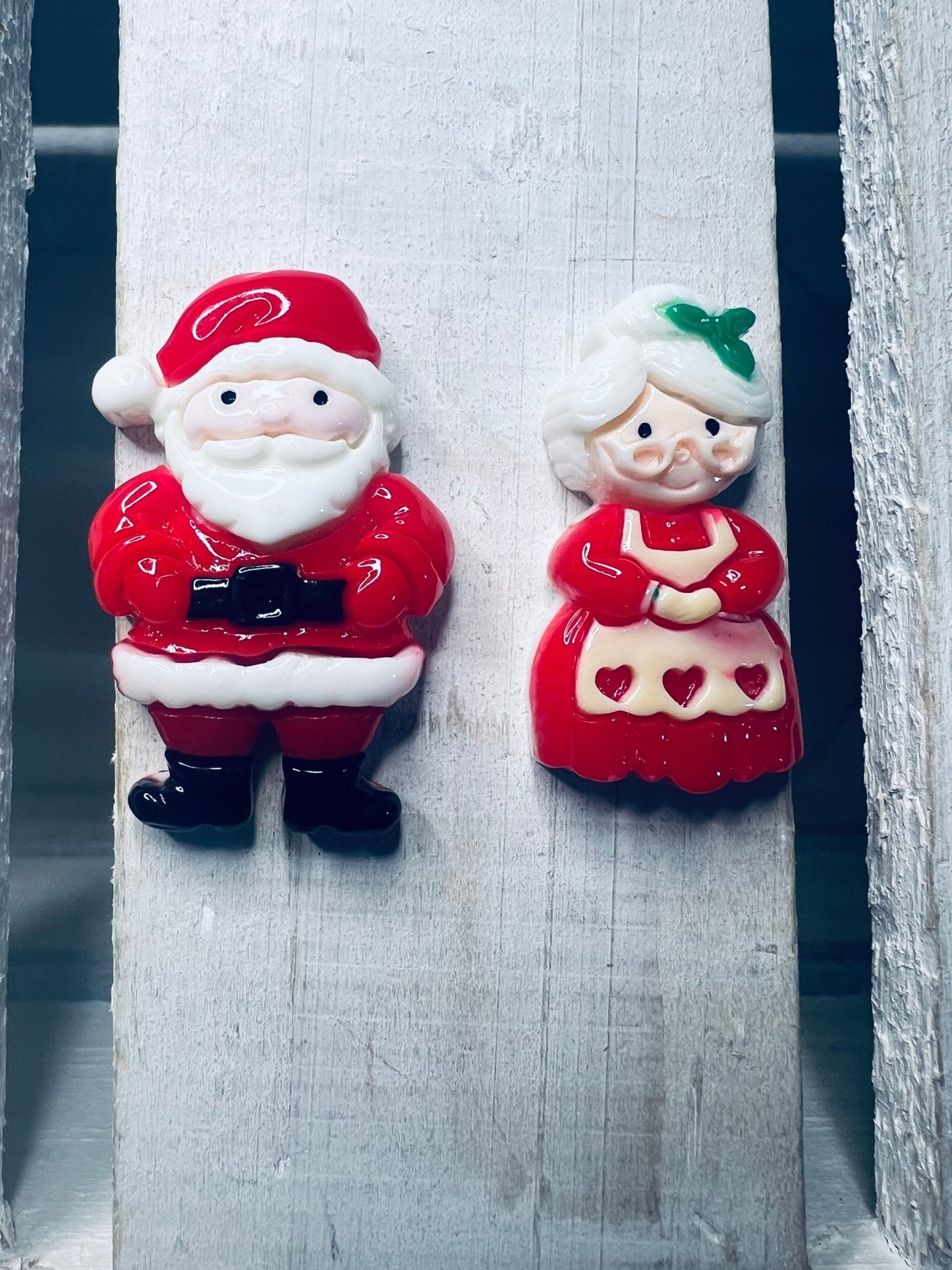 Miniature Mr and Mrs Claus Trinkets Christmas mini objects speech therapy Holiday Mini Santa Object - Speech and Smile