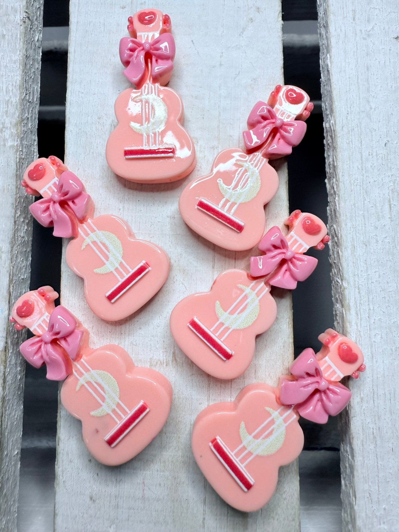 Miniature Pink Guitar Trinket Instrument Mini Objects for speech therapy, alphabet boxes, Montessori sound box - Speech and Smile