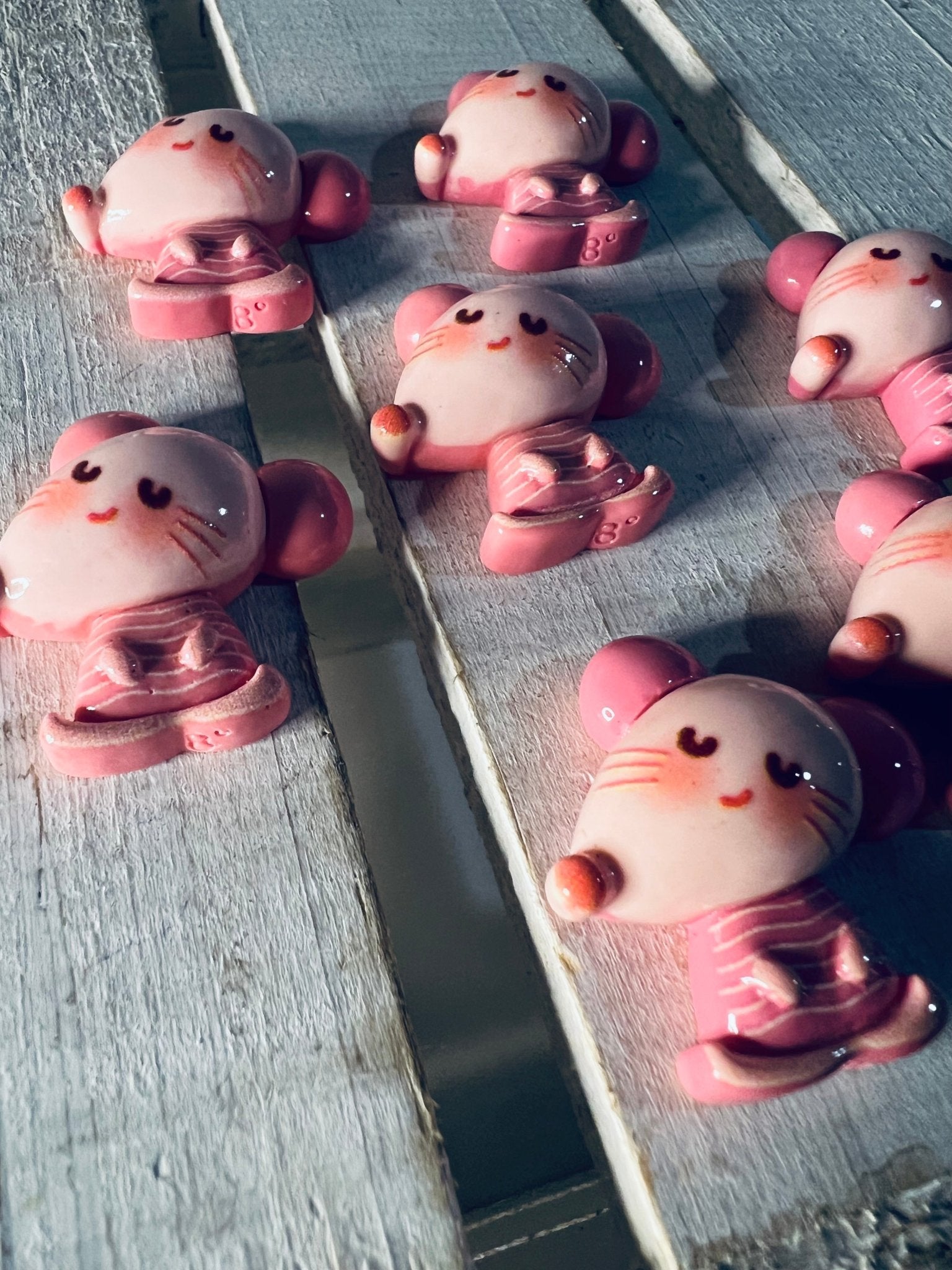 Miniature Pink Mouse Trinket | Vole Rat Mini Object | Speech Therapy Mini Object - Speech and Smile