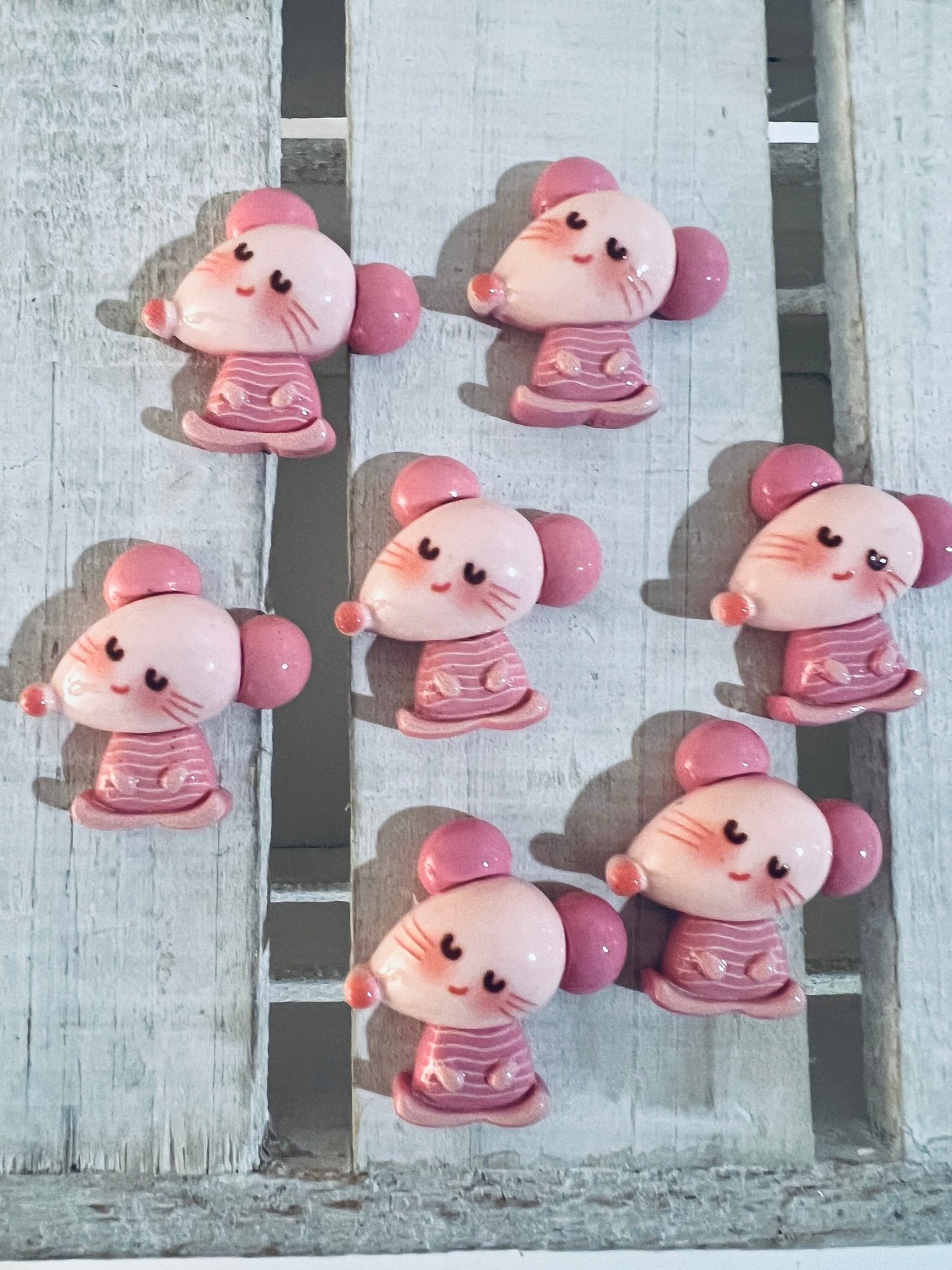 Miniature Pink Mouse Trinket | Vole Rat Mini Object | Speech Therapy Mini Object - Speech and Smile