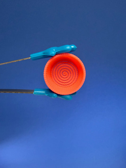 Miniature Pink Rope Basket – Tiny Organizer for Dollhouse Decor - Speech and Smile