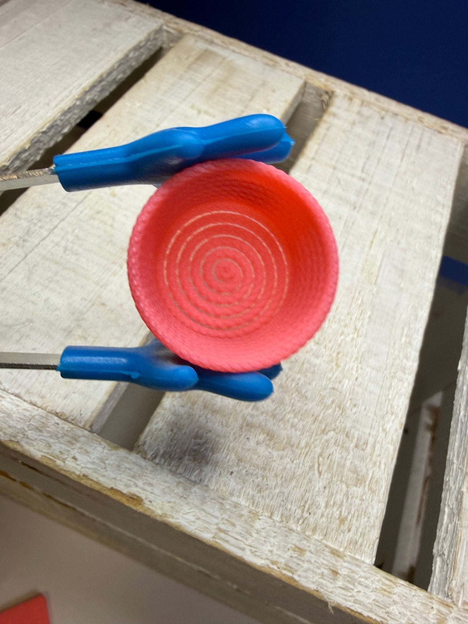 Miniature Pink Rope Basket – Tiny Organizer for Dollhouse Decor - Speech and Smile