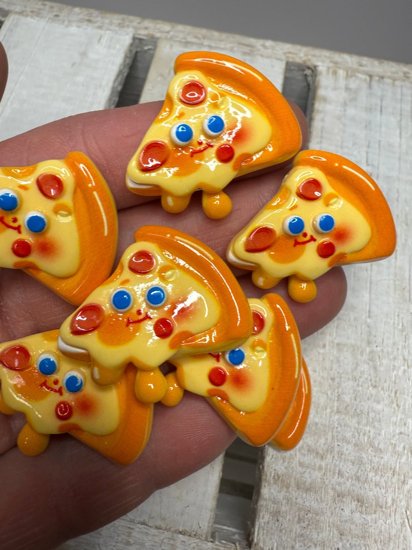 Miniature PIZZA trinket Speech Therapy Mini Objects Food Minis Doodads Montessori Objects Alphabet Trinkets I Spy - Speech and Smile