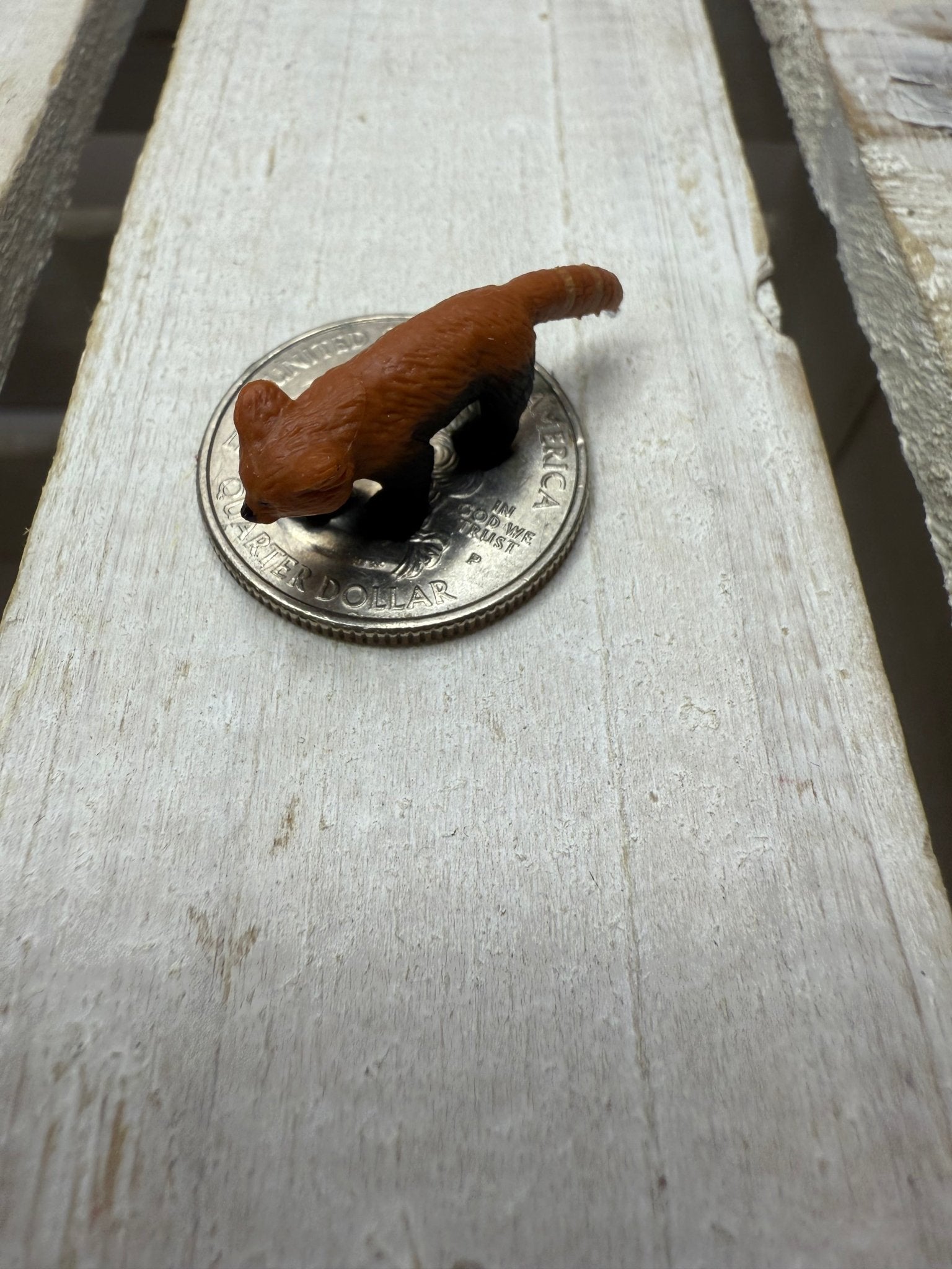 Miniature RED PANDA Figurine Say and Play Mini Objects for Speech Therapy Zoo Minis Animal for Dollhouse, Fairy Garden, Terrarium, Diorama, - Speech and Smile
