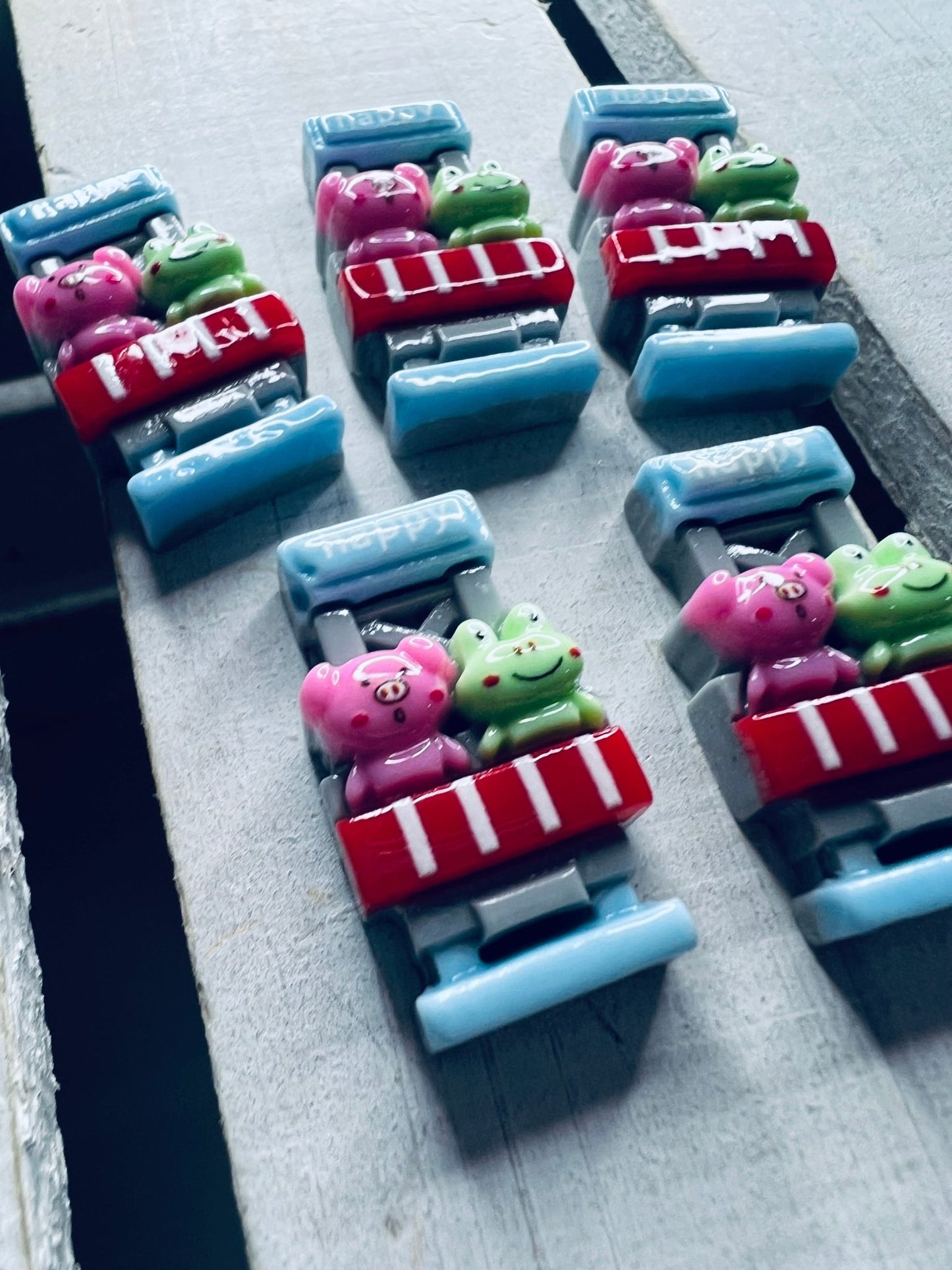 Miniature Roller Coaster Cart Trinkets Carnival Mini Objects Fair Theme Mini Objects for Speech Therapy Montessori Minis Say and Play - Speech and Smile