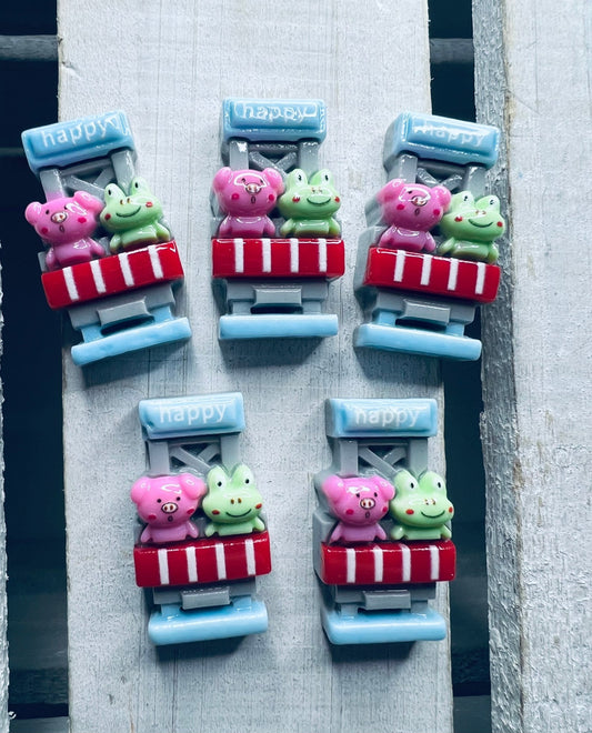Miniature Roller Coaster Cart Trinkets Carnival Mini Objects Fair Theme Mini Objects for Speech Therapy Montessori Minis Say and Play - Speech and Smile
