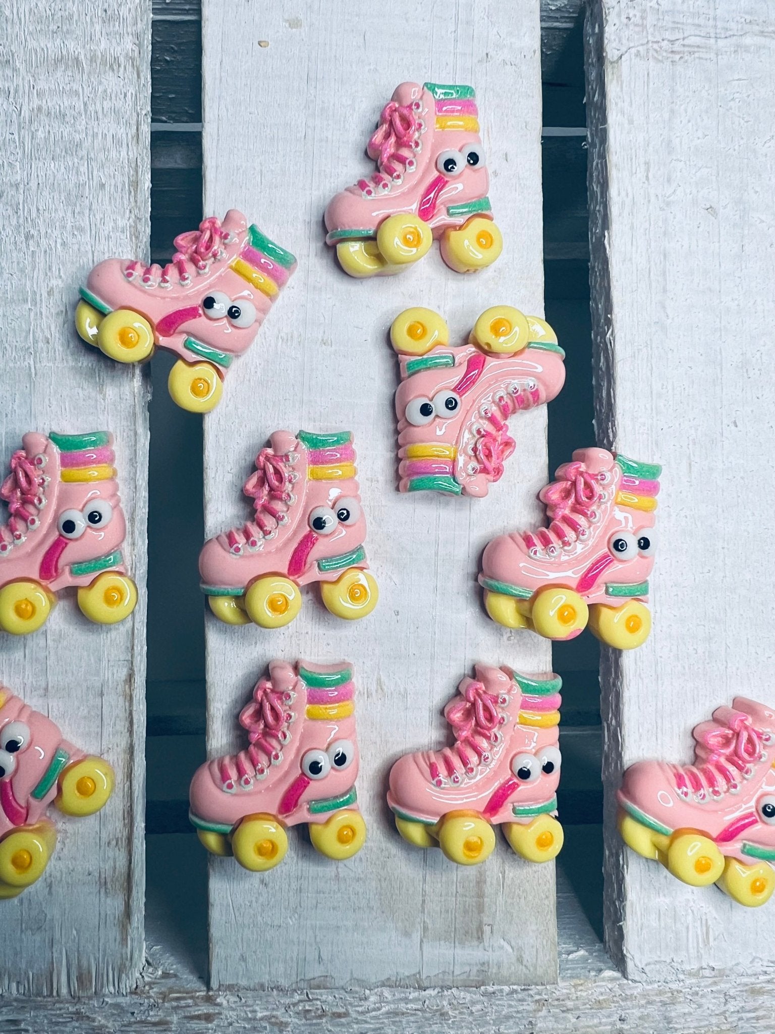 Miniature Roller Skate Mini Objects Speech Therapy Trinkets Mini Skate Roller Skate Flat Back Embellishments Roller Derby Flatback Cabochon - Speech and Smile