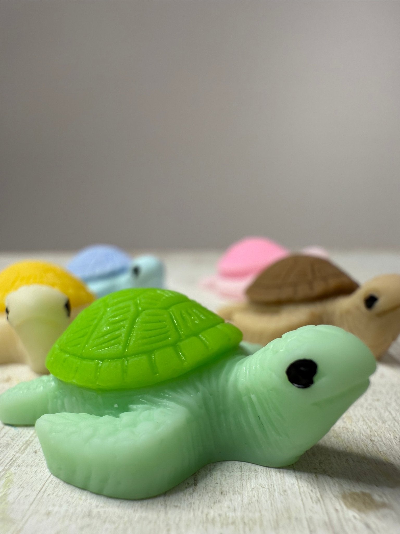 Miniature Sea Turtle Trinket Mini Object for Speech Therapy, Sound Boxes, Montessori, Pocket Good Luck Charm - Speech and Smile