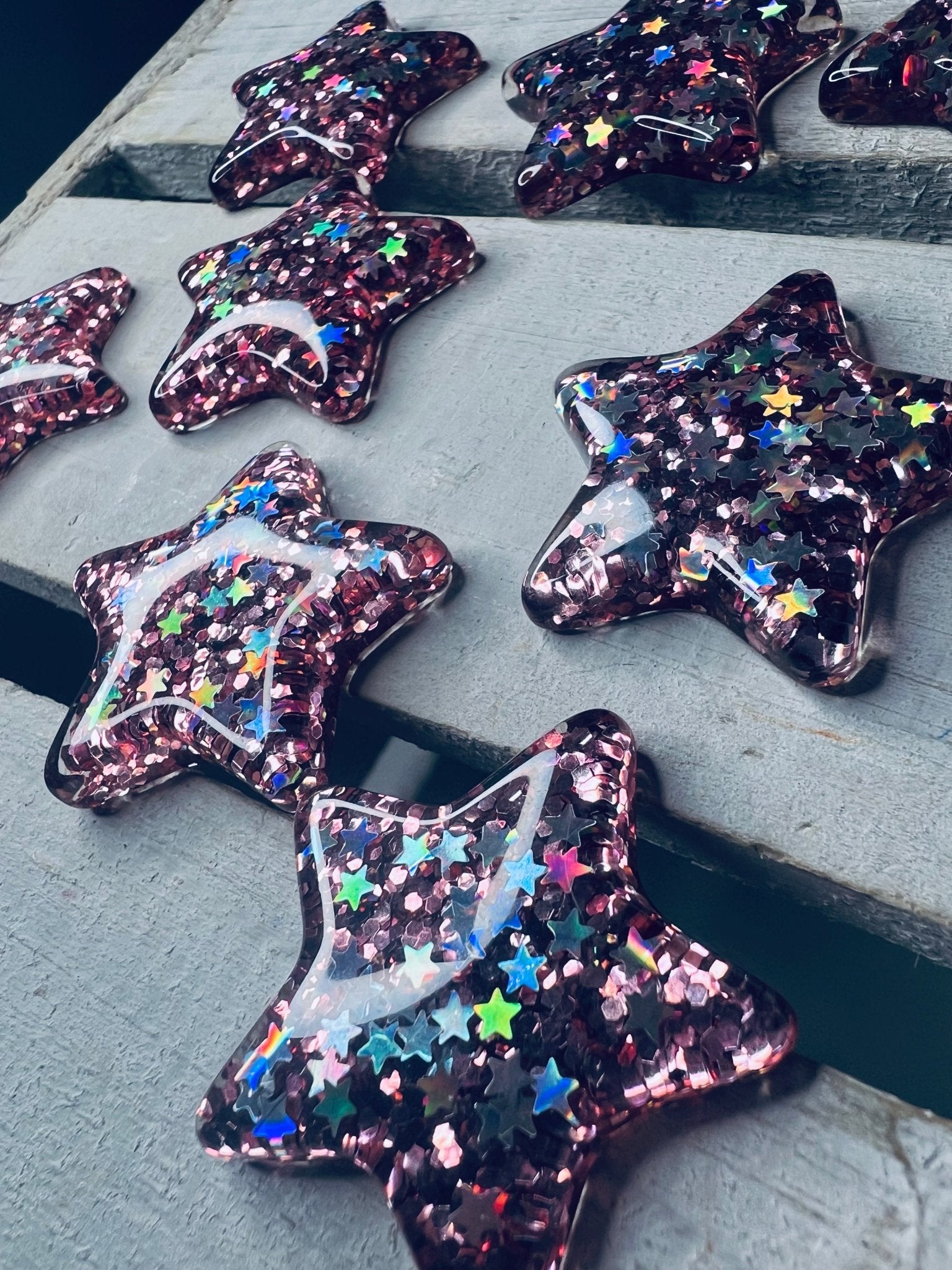 Miniature Sparkly Stars Space Minis Speech Therapy Mini Objects Blend Sound Trinkets - Speech and Smile