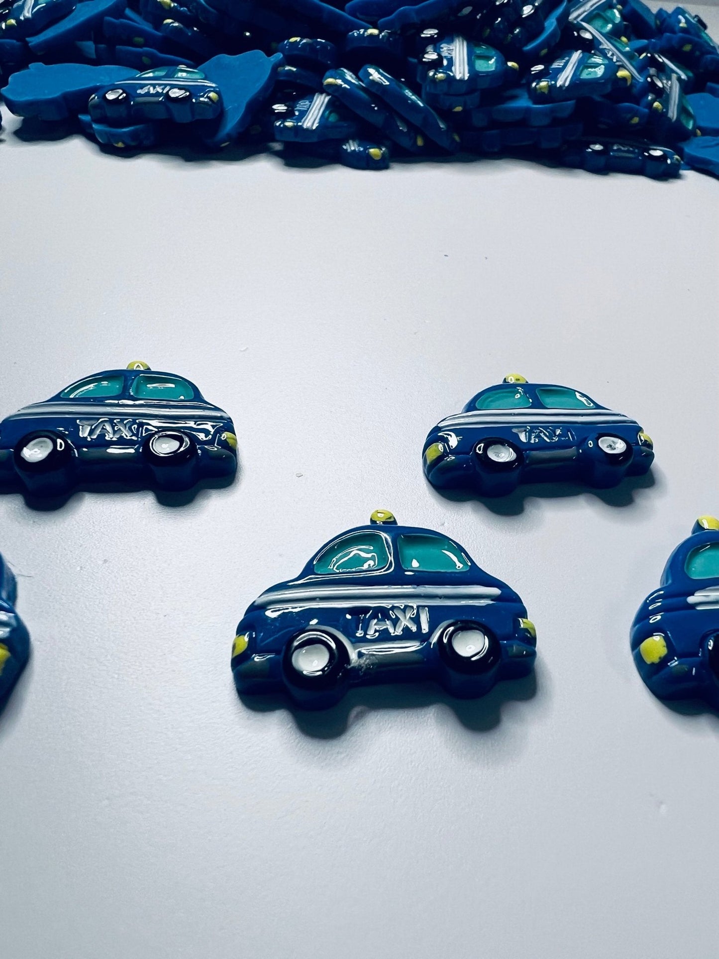 Miniature TAXI object - Transportation Trinkets - Mini Objects Speech Therapy - Alphabet Objects Letter X - Trinkets - Doodads - Minatures - Speech and Smile