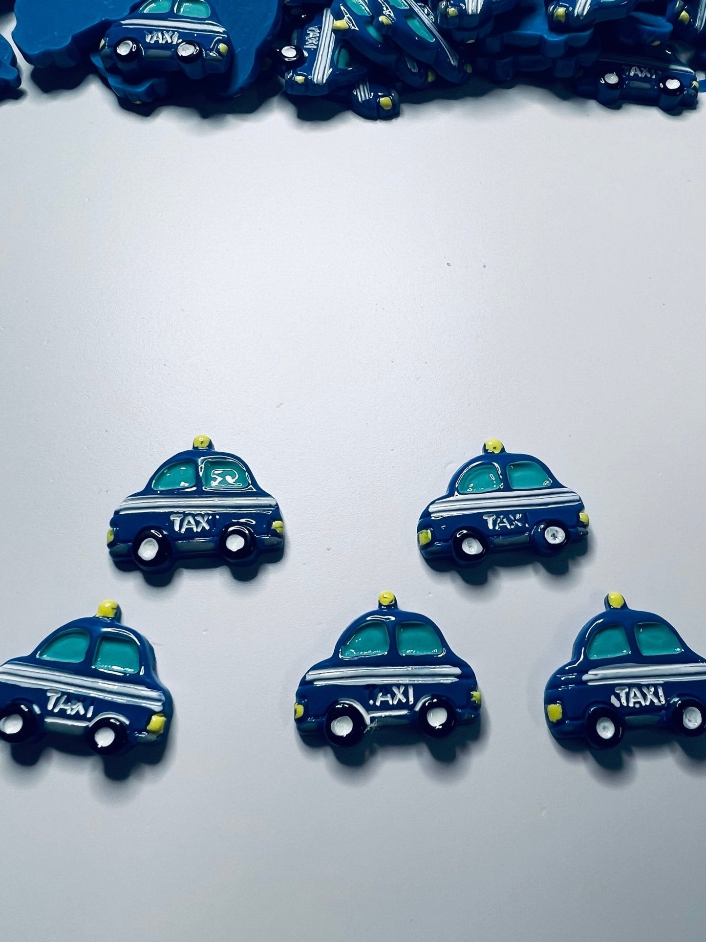 Miniature TAXI object - Transportation Trinkets - Mini Objects Speech Therapy - Alphabet Objects Letter X - Trinkets - Doodads - Minatures - Speech and Smile
