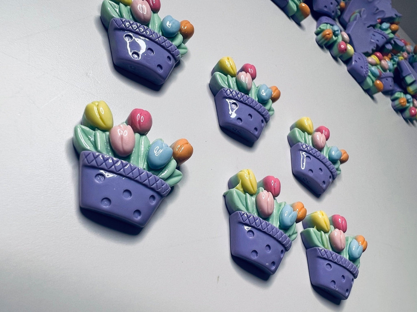 Miniature Tulip Flower Trinkets - Alphabet Objects - Mini Flower Object - Mini Objects Speech Therapy - Doodads - Spring Theme Mini Objects - Speech and Smile