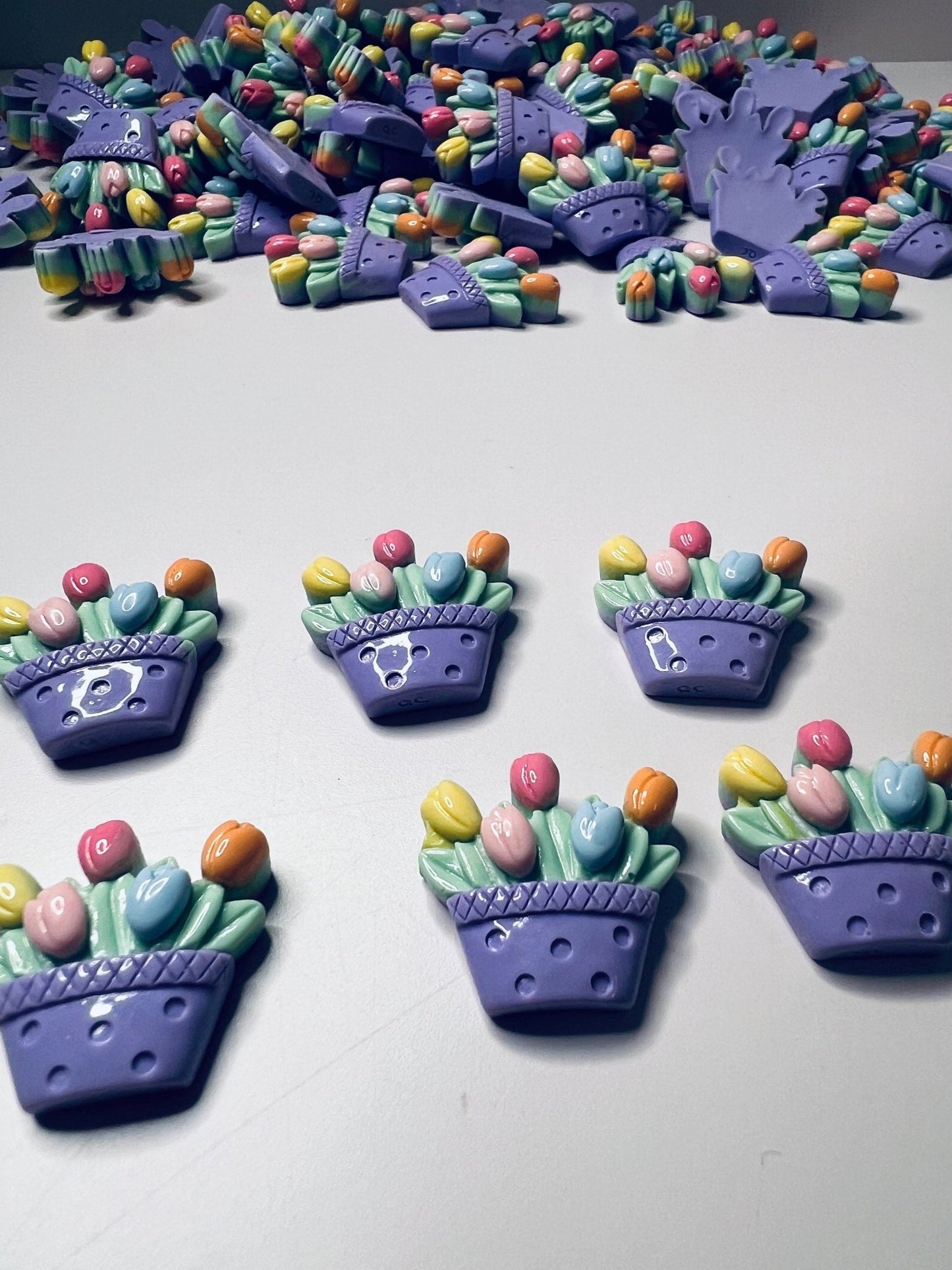 Miniature Tulip Flower Trinkets - Alphabet Objects - Mini Flower Object - Mini Objects Speech Therapy - Doodads - Spring Theme Mini Objects - Speech and Smile