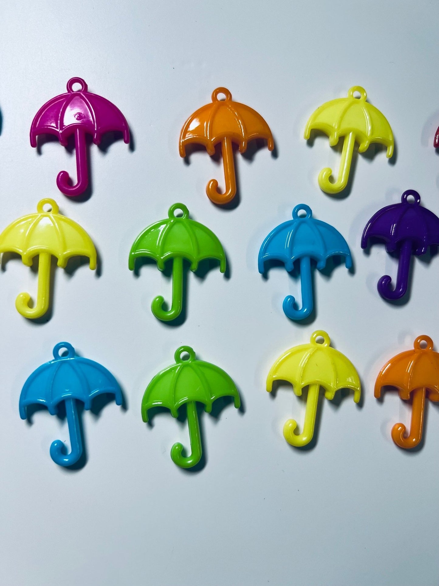 Miniature Umbrella Trinkets Mini Objects Speech Therapy Objects Weather Minis Acrylic Umbrella Charm - Speech and Smile