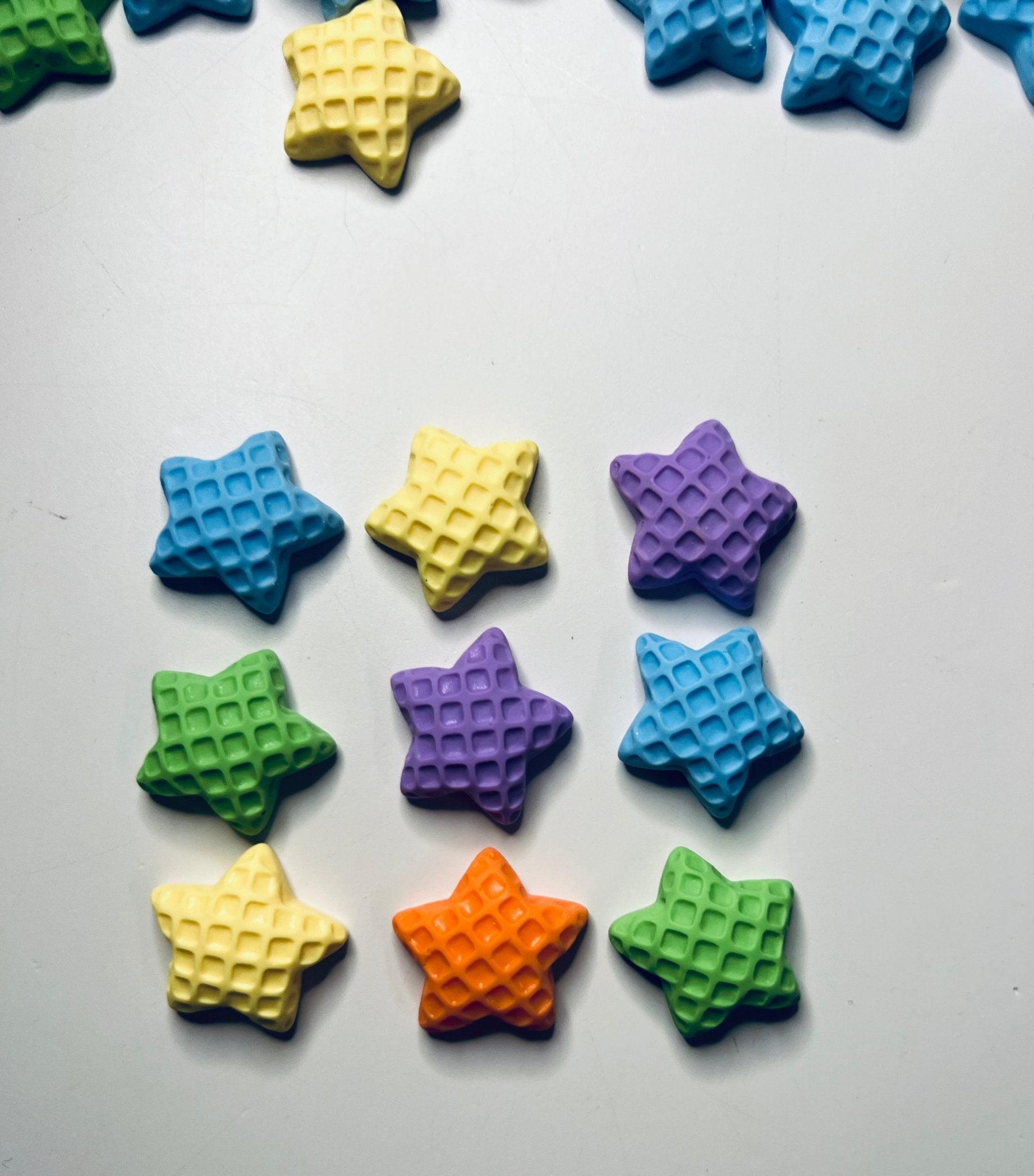 Miniature Waffle Dollhouse Waffle Mini Food Trinkets Star Shaped Miniature Waffle - Speech and Smile