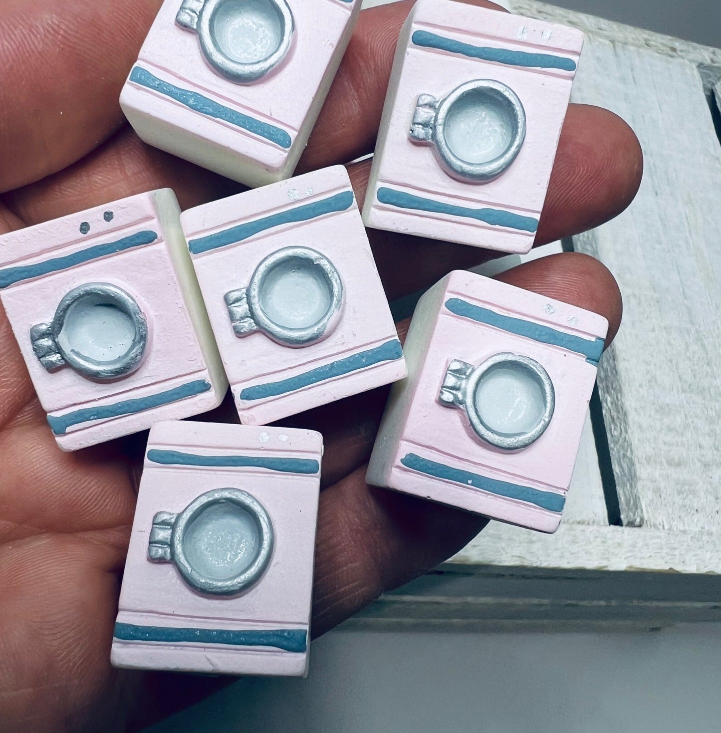 Miniature Washing Machine Trinket Dollhouse Mini Objects Specch Therapy Theme Minis Around the House Theme Objects - Speech and Smile