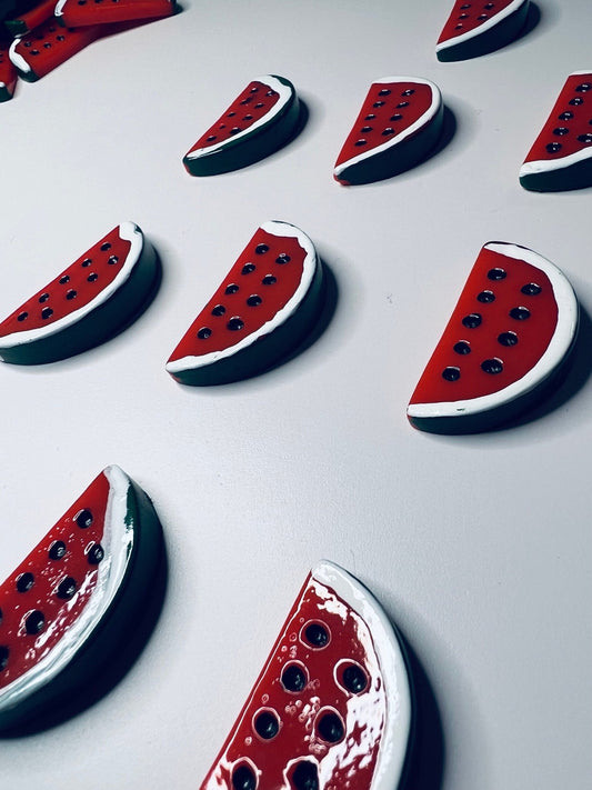 Miniature WATERMELON Objects - Alphabet Objects - Trinkets - Fruit Mini Objects - Doodads - Minis for Speech Therapy - Speech and Smile