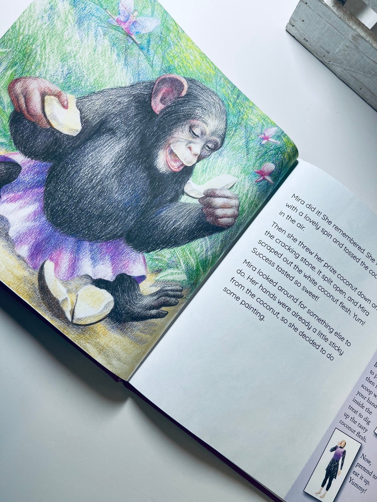 Mira Monkey’s Magic Mirror Adventure Creative Movement Book Speech therapy Jungle Theme Book - Speech and Smile
