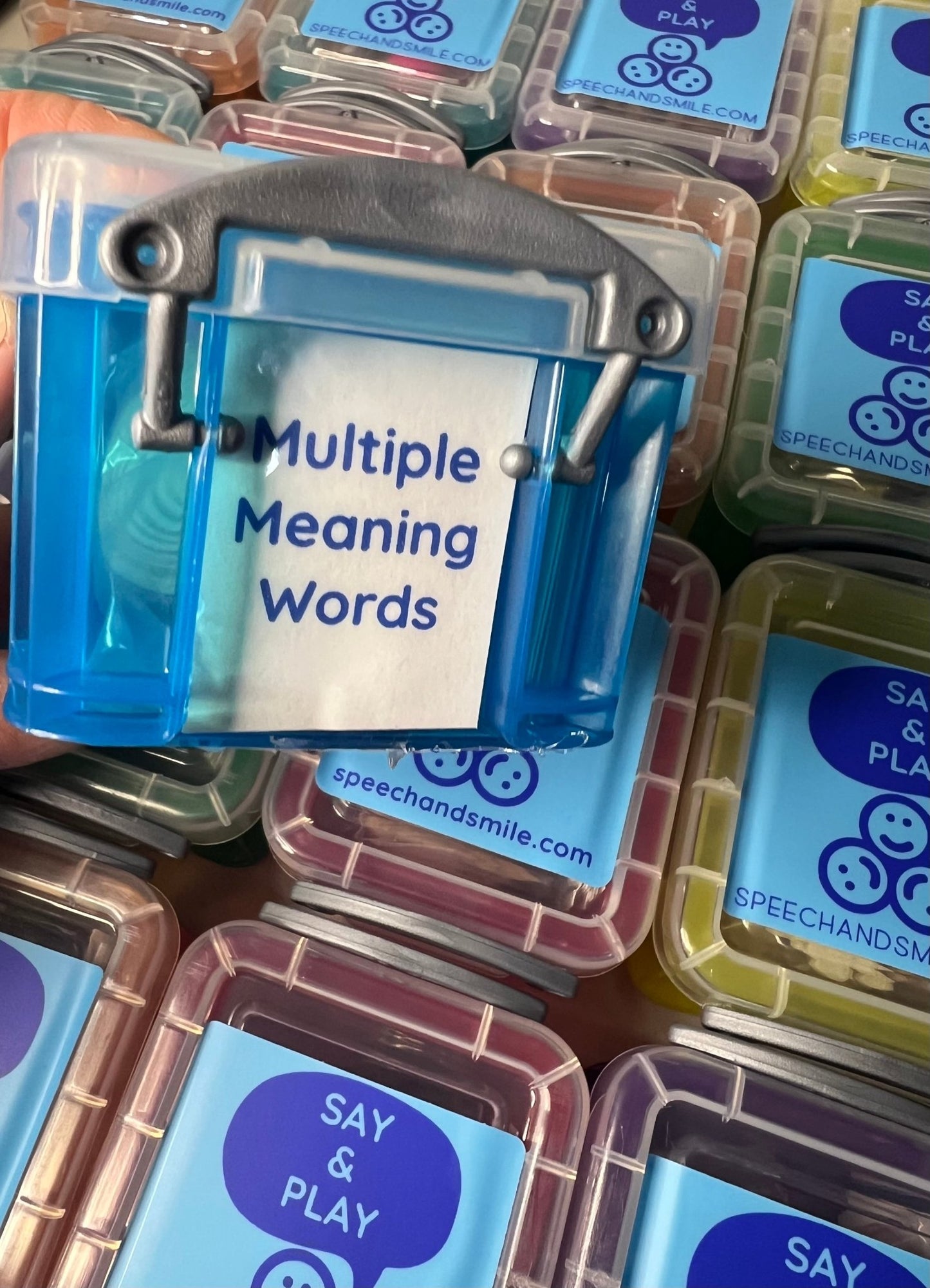 Multiple Meaning Word Mini Objects for Speech Therapy Semantics Activity Language Task Box - Speech and Smile