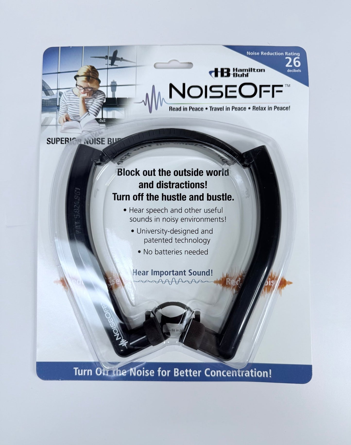 NoiseOff™ Noise Reduction Headphones Comfortable, non - electronic noise control for sensory - sensitive environments. - Speech and Smile