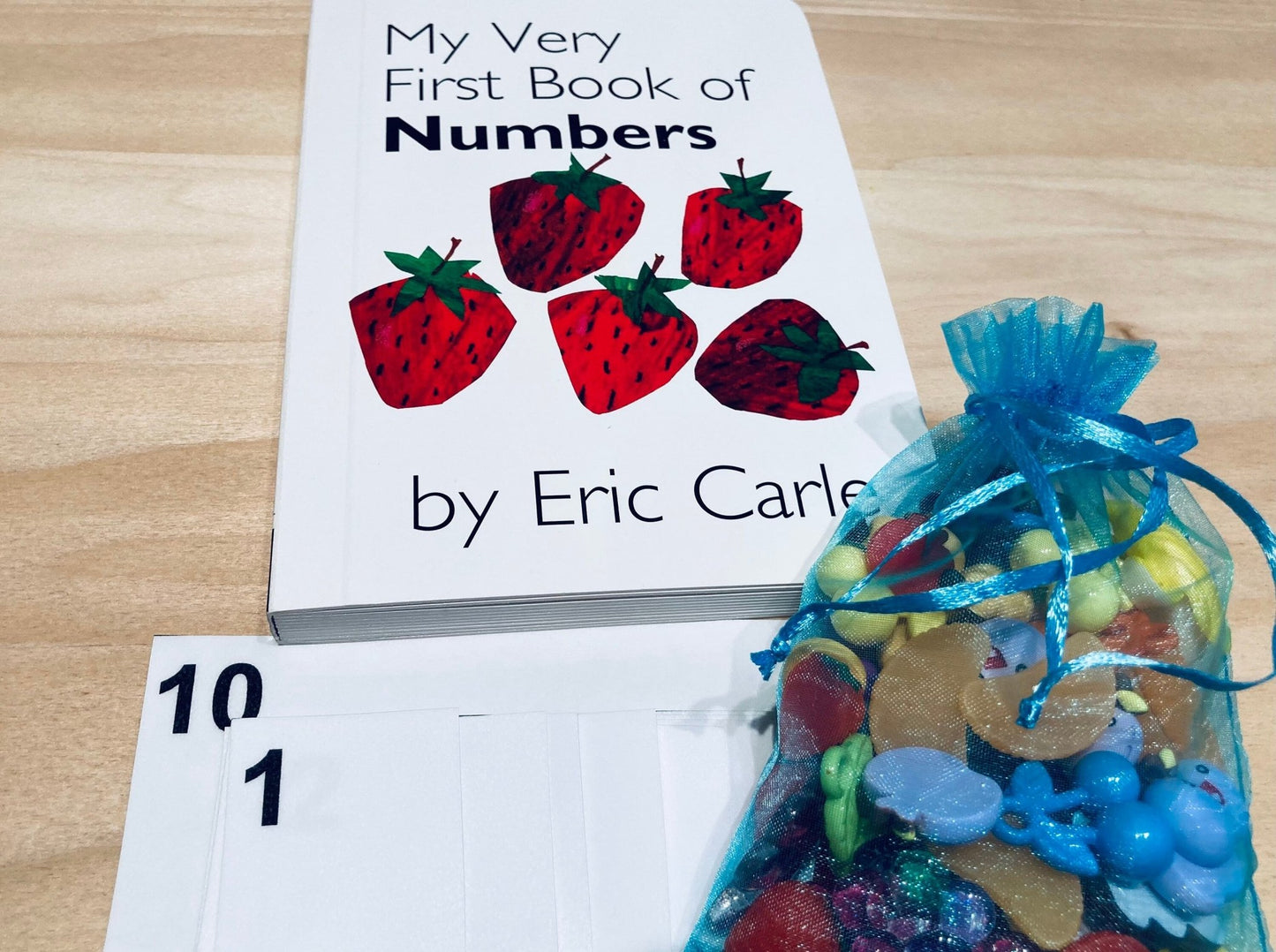 Objects for My Very First Book of Numbers Eric Carle - Counting Story Kit - Speech Therapy Mini Objects - Story Props - Speech and Smile