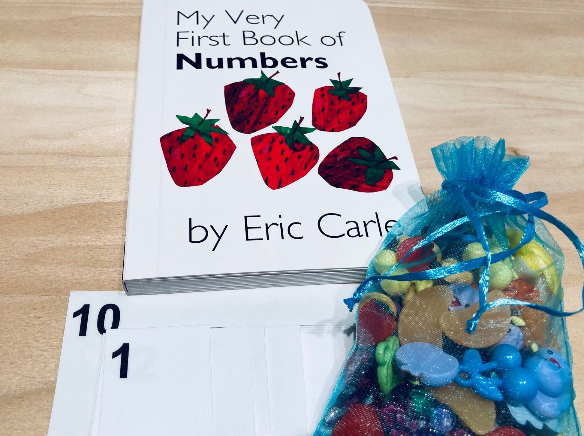 Objects for My Very First Book of Numbers Eric Carle - Counting Story Kit - Speech Therapy Mini Objects - Story Props - Speech and Smile