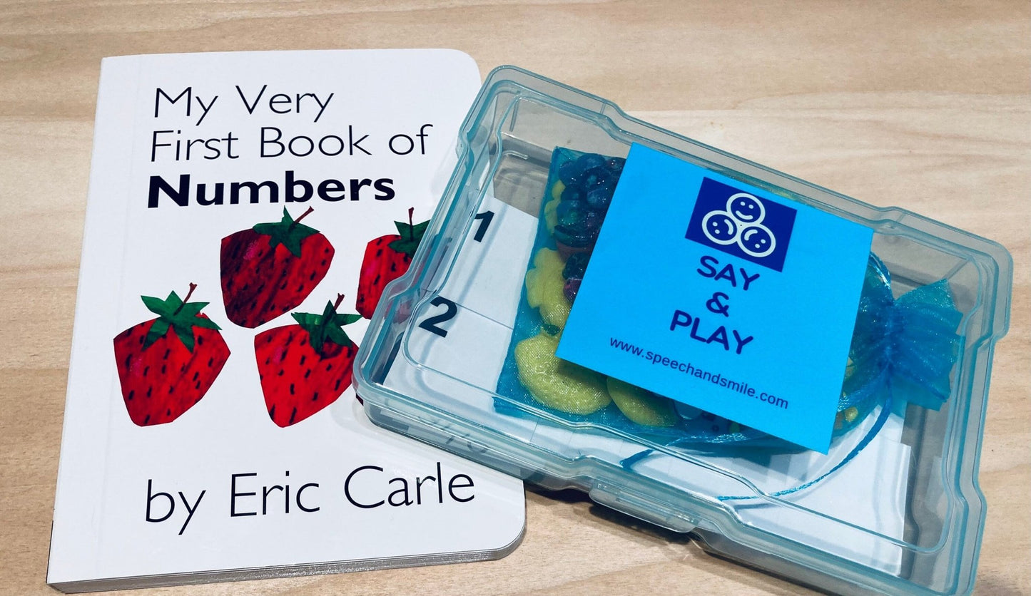 Objects for My Very First Book of Numbers Eric Carle - Counting Story Kit - Speech Therapy Mini Objects - Story Props - Speech and Smile