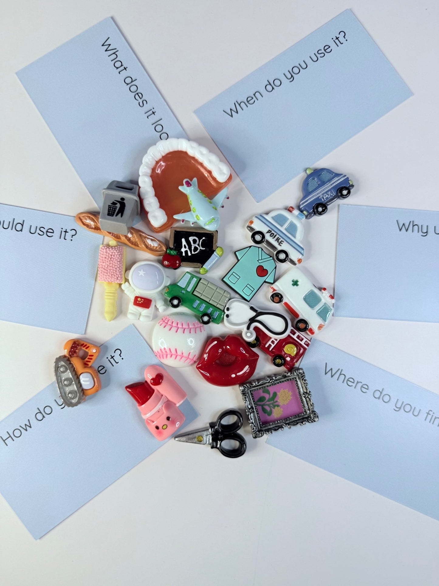 OCCUPATION Theme Mini Objects Speech Therapy Community Helper Trinkets - Speech and Smile