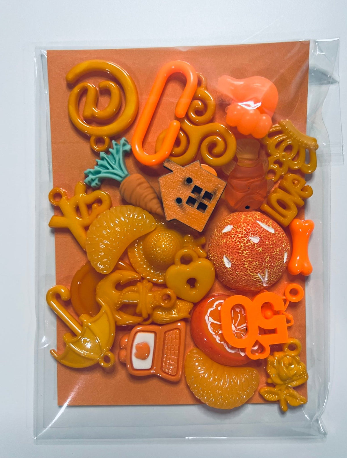 ORANGE Color Sort Trinkets By Color with Card Sorting Mini Objects Lea ...