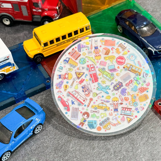 Things That Go Wonder Disc I Spy Transportation Theme Speech Therapy Activity
