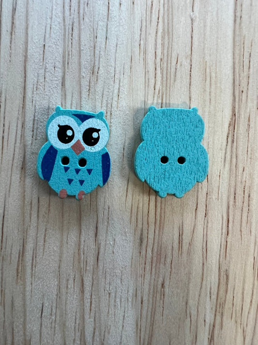 Painted Wood Owl Bead - Speech Therapy Mini Objects | Forests Mini Trinkets - Speech and Smile