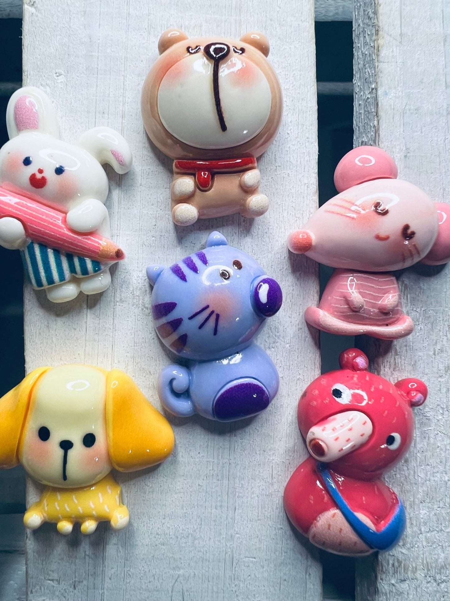 PETS Theme Mini Objects SET OF 6 Animal Trinkets Speech Therapy Mini Objects Pet theme Trinkets Doodads for Sensory Bin - Speech and Smile