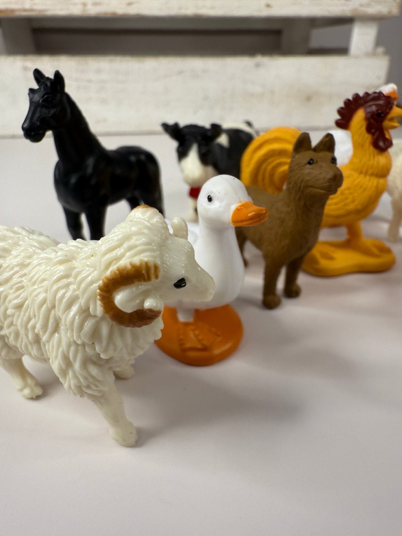Pick a Farm Animal Mini Objects Miniature Farm Figurines Realistic Mini Figures - Speech and Smile