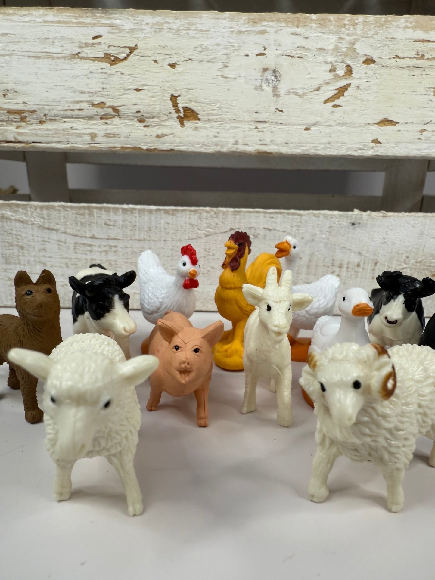 Pick a Farm Animal Mini Objects Miniature Farm Figurines Realistic Mini Figures - Speech and Smile