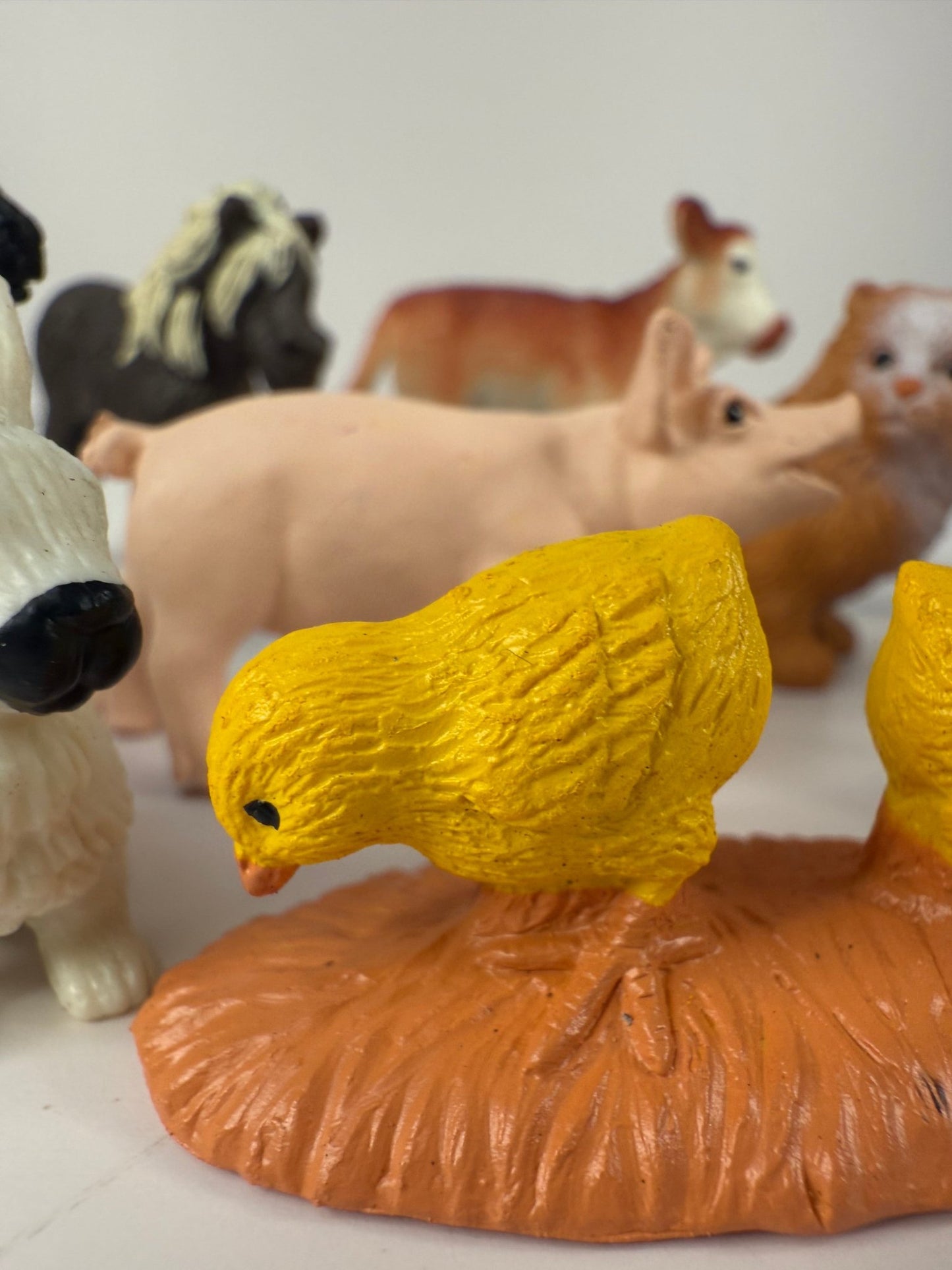 Pick a Farm Babies Animal Mini Objects Miniature Farm Baby Animal Figurines Realistic Mini Figures - Speech and Smile