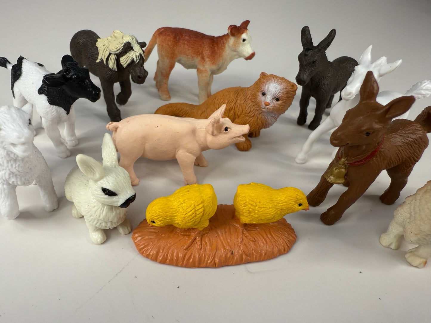 Pick a Farm Babies Animal Mini Objects Miniature Farm Baby Animal Figurines Realistic Mini Figures - Speech and Smile
